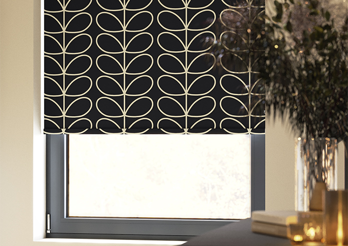 Orla Kiely Jumbo Linear Stem, Liquorice - Roller Blind - Image 5